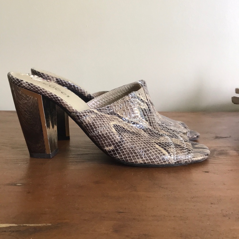 Sesto Meucci snakeskin heels